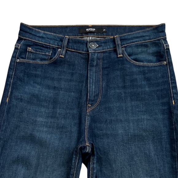 Hudson Holly Straight Frayed Hem High Rise Crop Jeans Size 29 NWOT - Picture 4 of 13